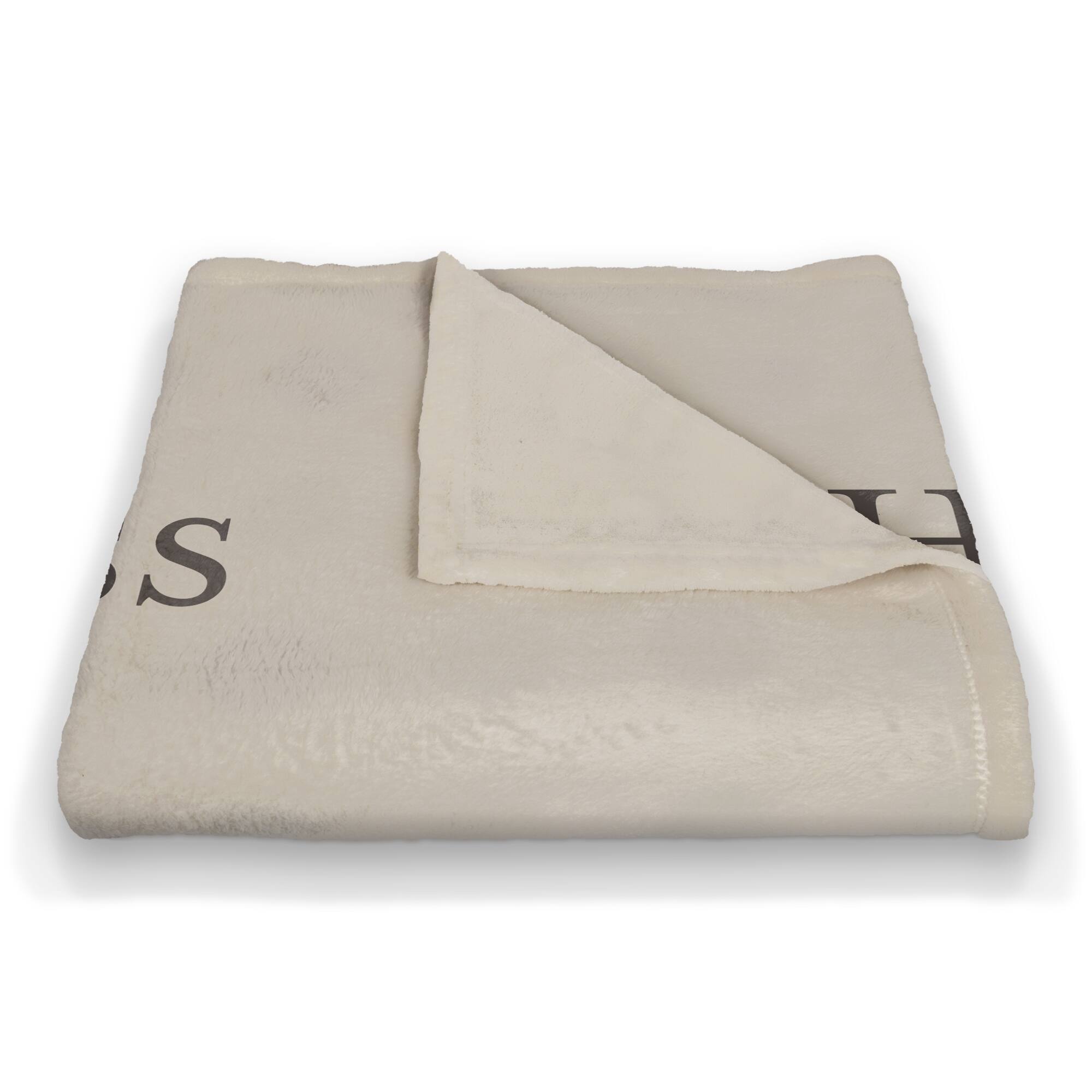 Happniess Blooms from Within 50" x 60" Coral Fleece Blanket